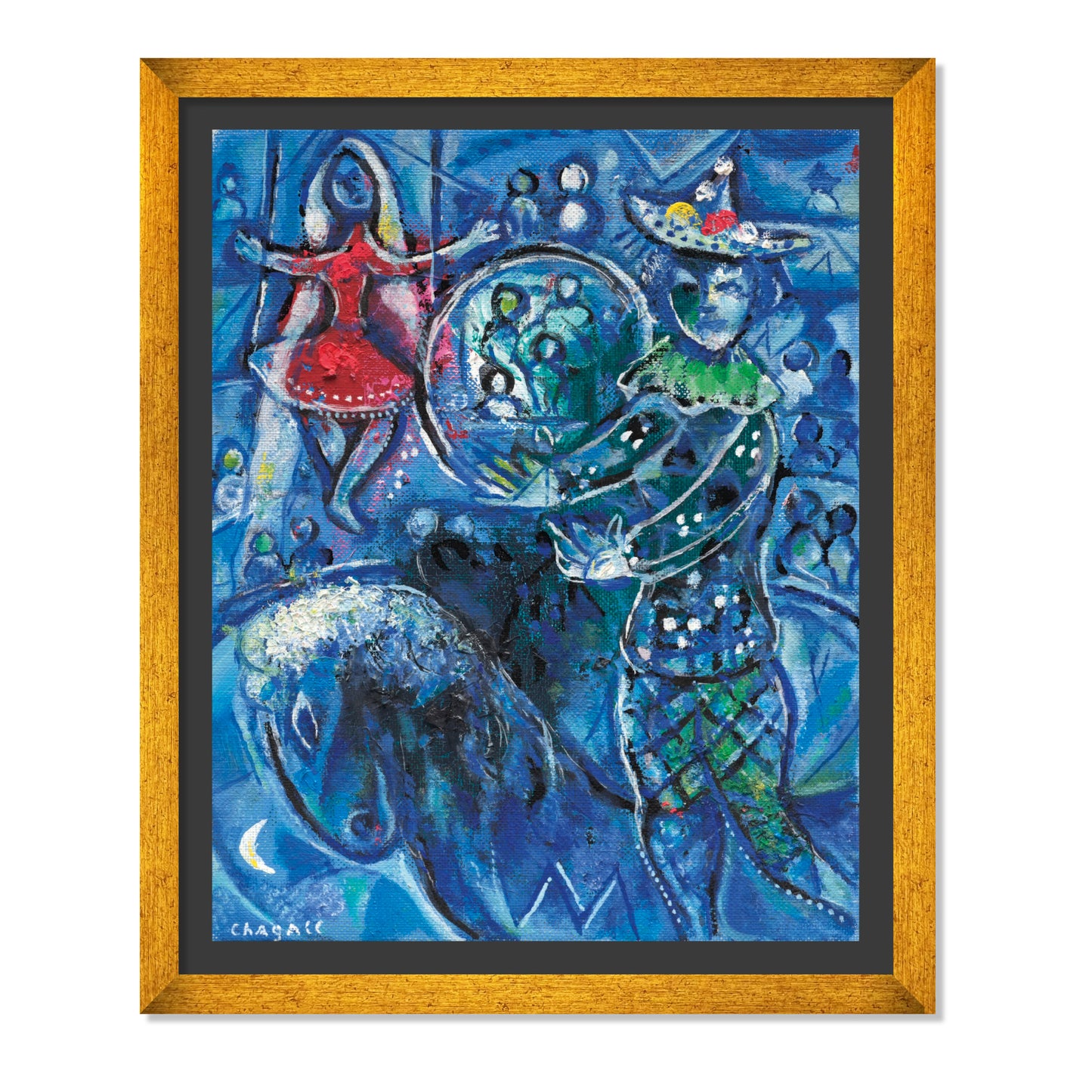EL CIRCO SOBRE FONDO AZUL