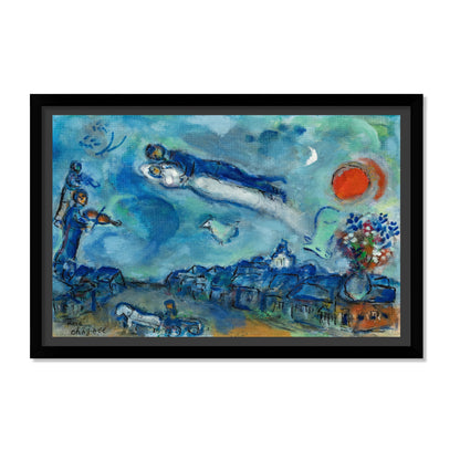 LOS NOVIOS EN EL CIELO AZUL