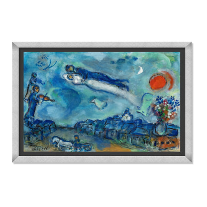 LOS NOVIOS EN EL CIELO AZUL