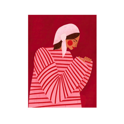 LA MUJER CON LAS RAYAS ROJAS