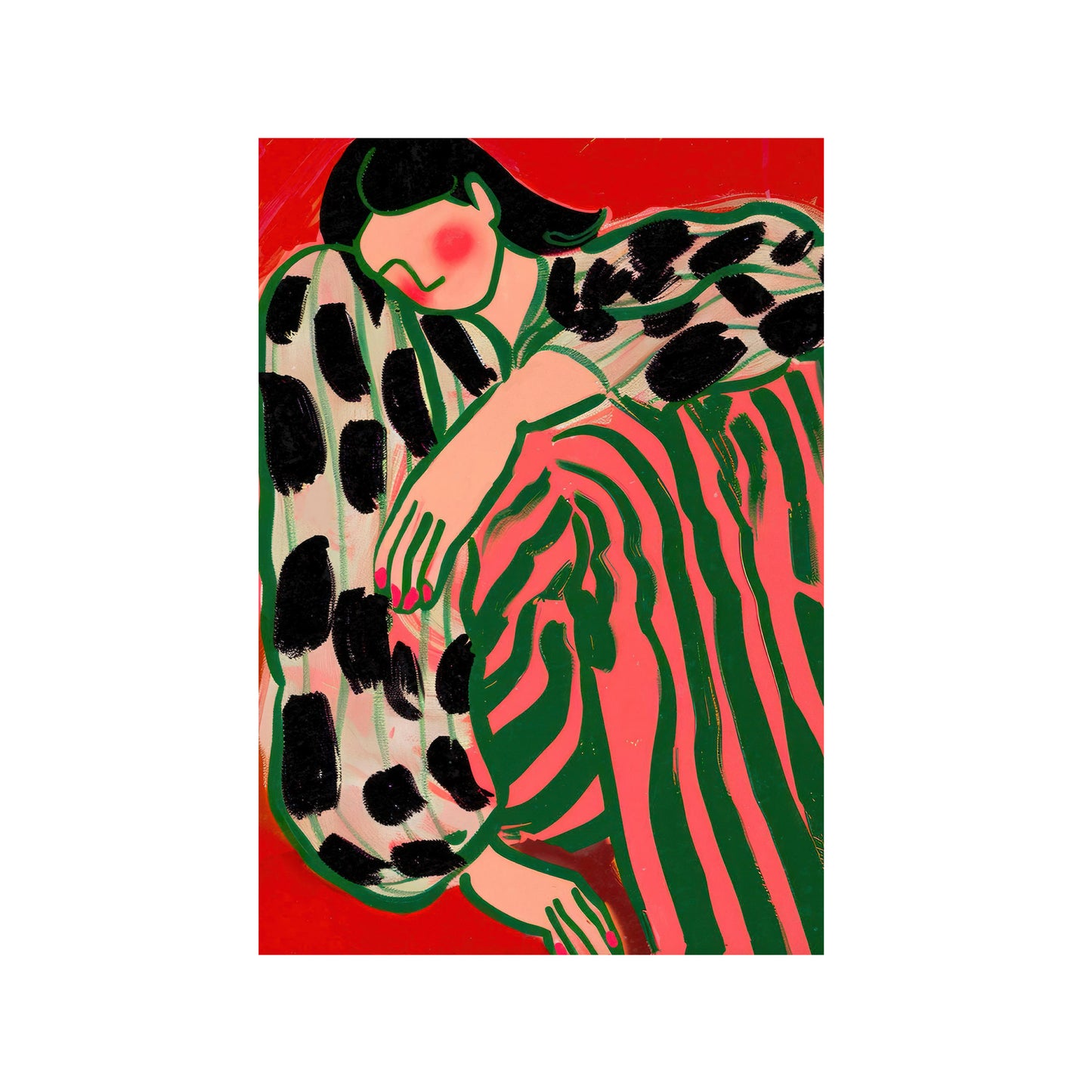 MUJER RECOSTADA
