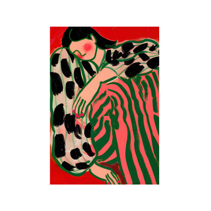 MUJER RECOSTADA