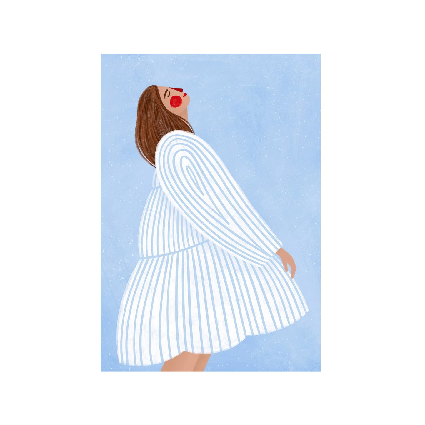 LA MUJER DE LAS RAYAS AZULES