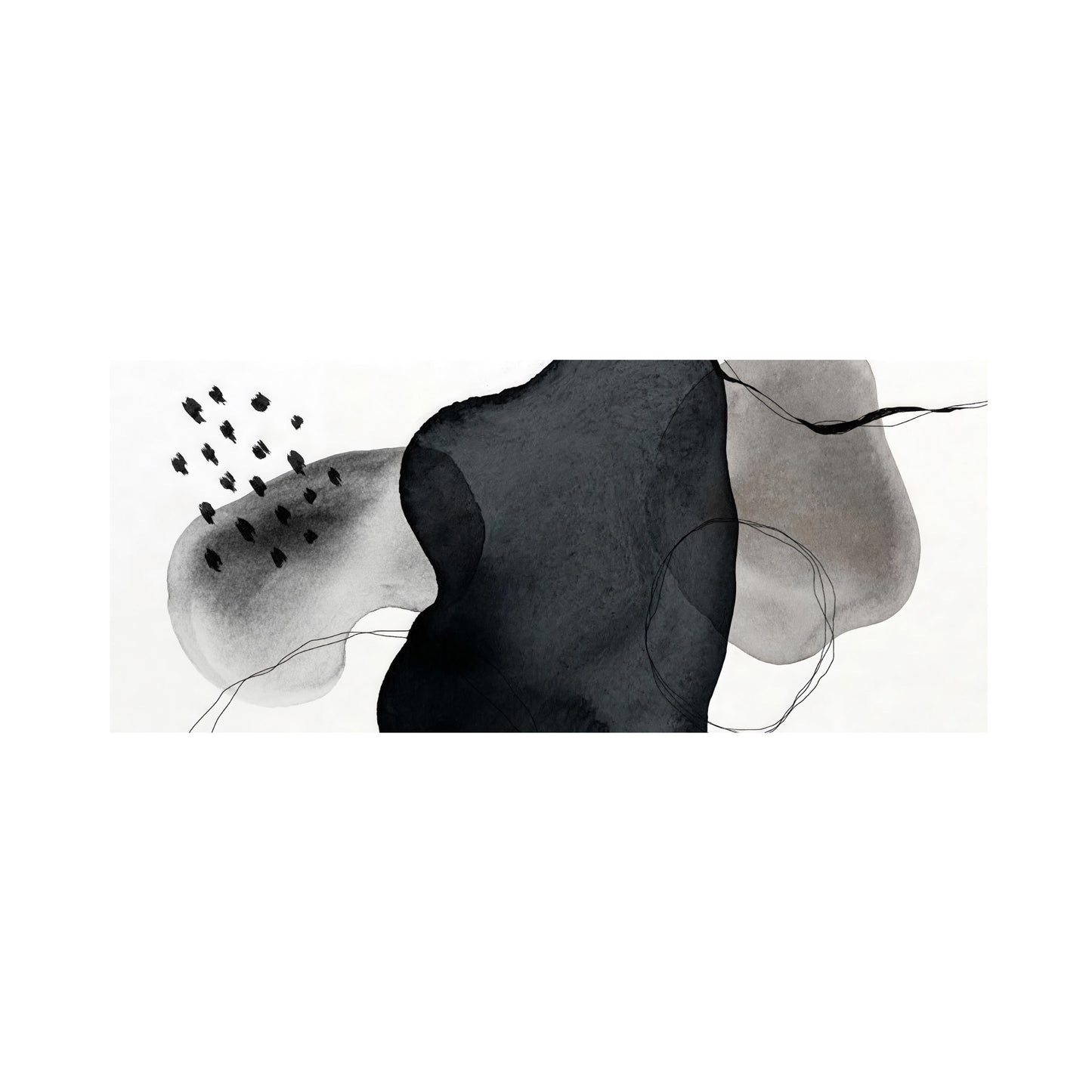 ABSTRACCIÓN MINIMALISTA EN GRISES Y NEGROS