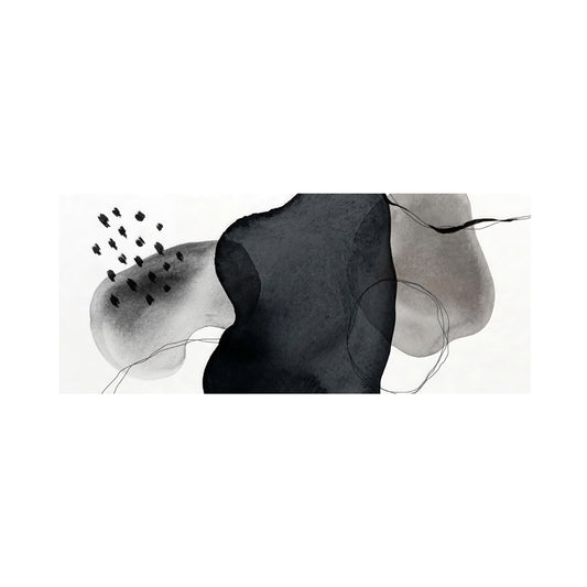 ABSTRACCIÓN MINIMALISTA EN GRISES Y NEGROS