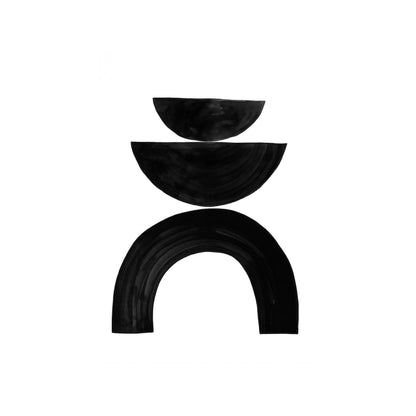 COMPOSICIÓN DE SEMICIRCULOS EN NEGRO