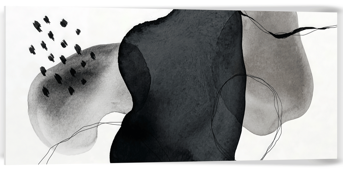 ABSTRACCIÓN MINIMALISTA EN GRISES Y NEGROS