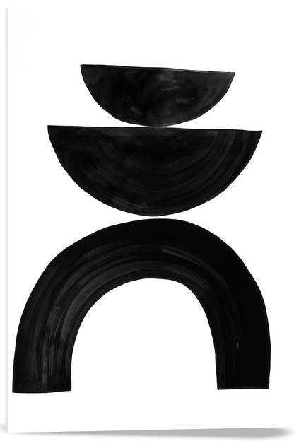 COMPOSICIÓN DE SEMICIRCULOS EN NEGRO