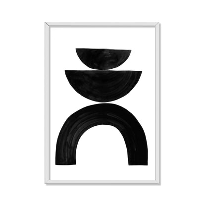 COMPOSICIÓN DE SEMICIRCULOS EN NEGRO