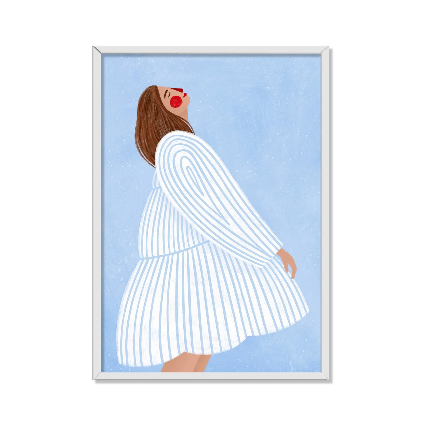 LA MUJER DE LAS RAYAS AZULES