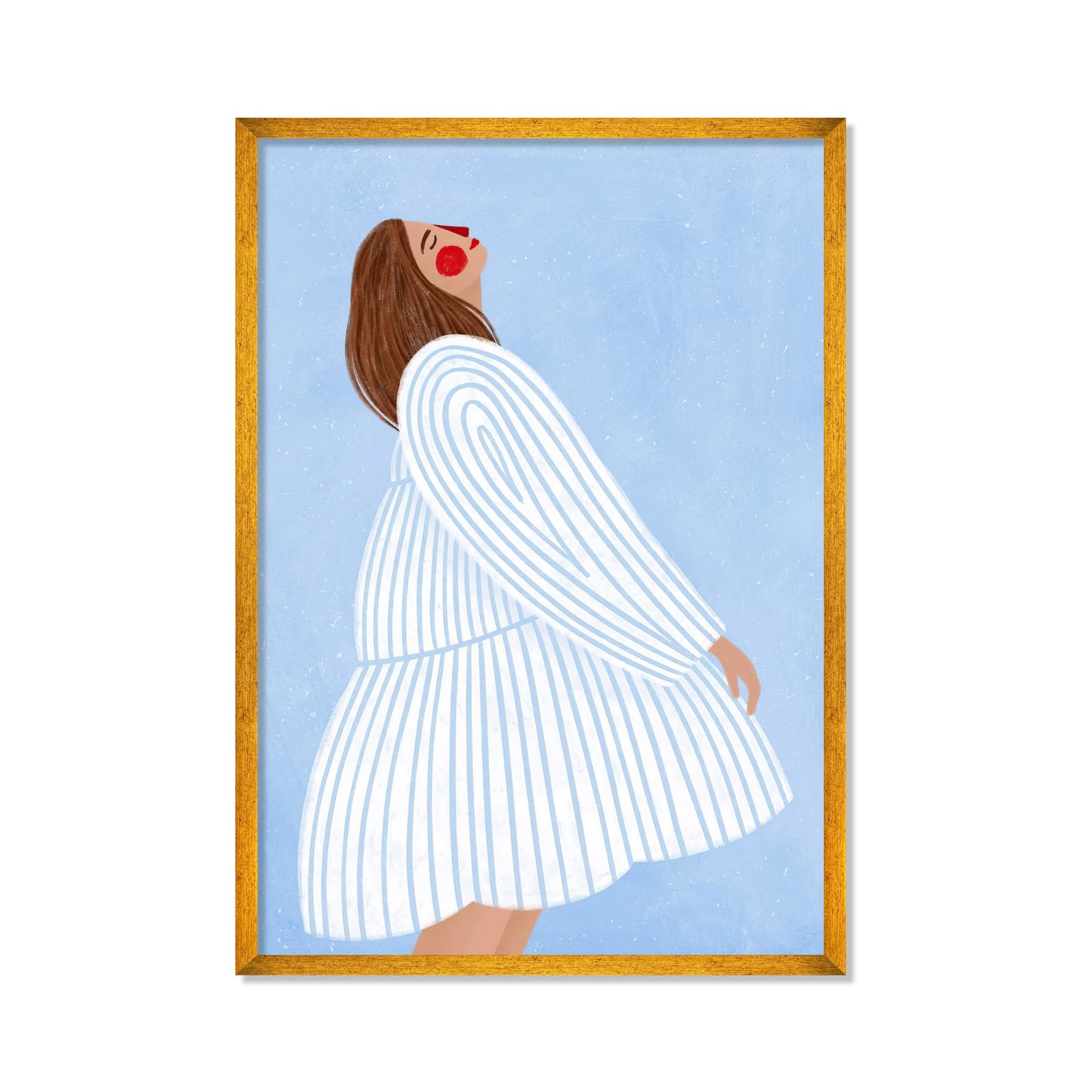 LA MUJER DE LAS RAYAS AZULES