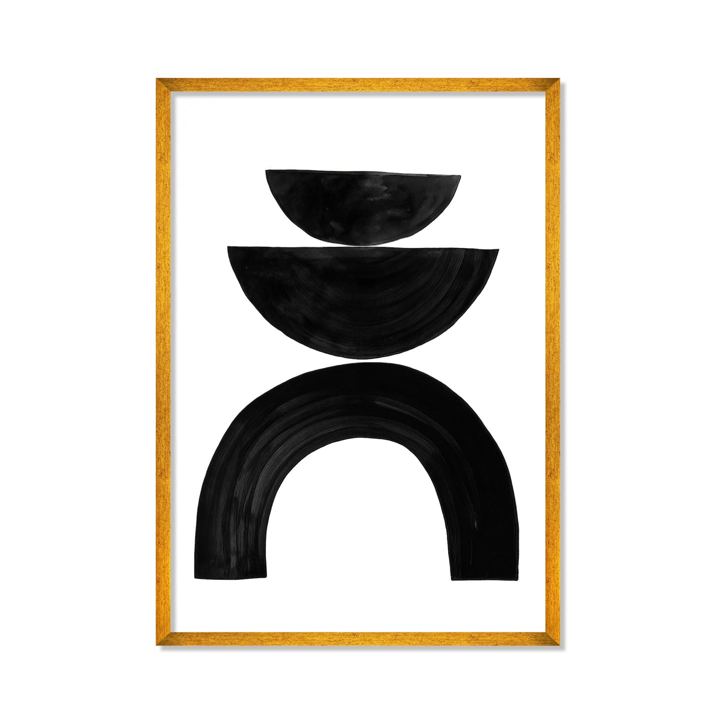 COMPOSICIÓN DE SEMICIRCULOS EN NEGRO