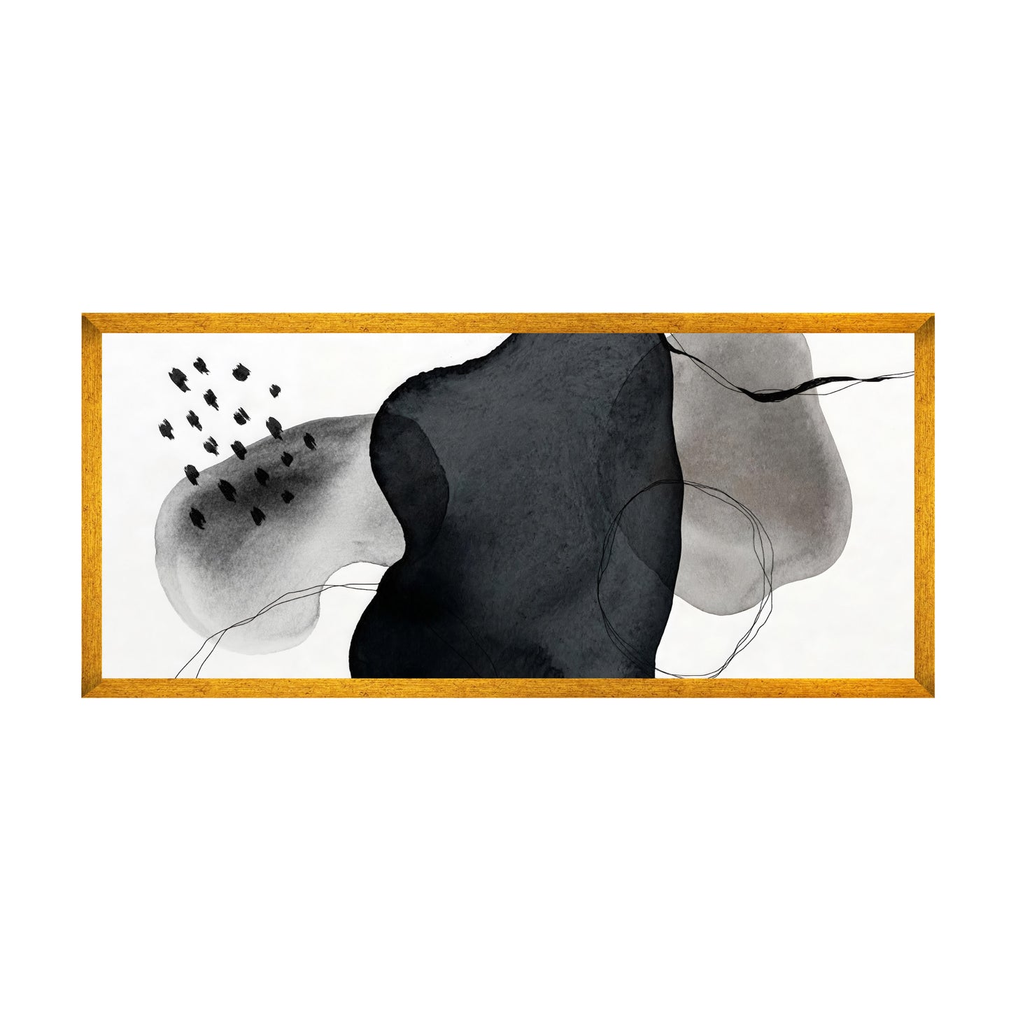 ABSTRACCIÓN MINIMALISTA EN GRISES Y NEGROS