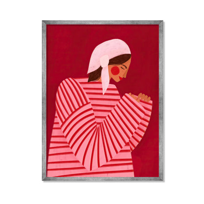 LA MUJER CON LAS RAYAS ROJAS