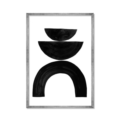 COMPOSICIÓN DE SEMICIRCULOS EN NEGRO