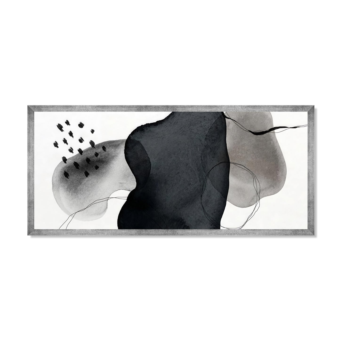 ABSTRACCIÓN MINIMALISTA EN GRISES Y NEGROS