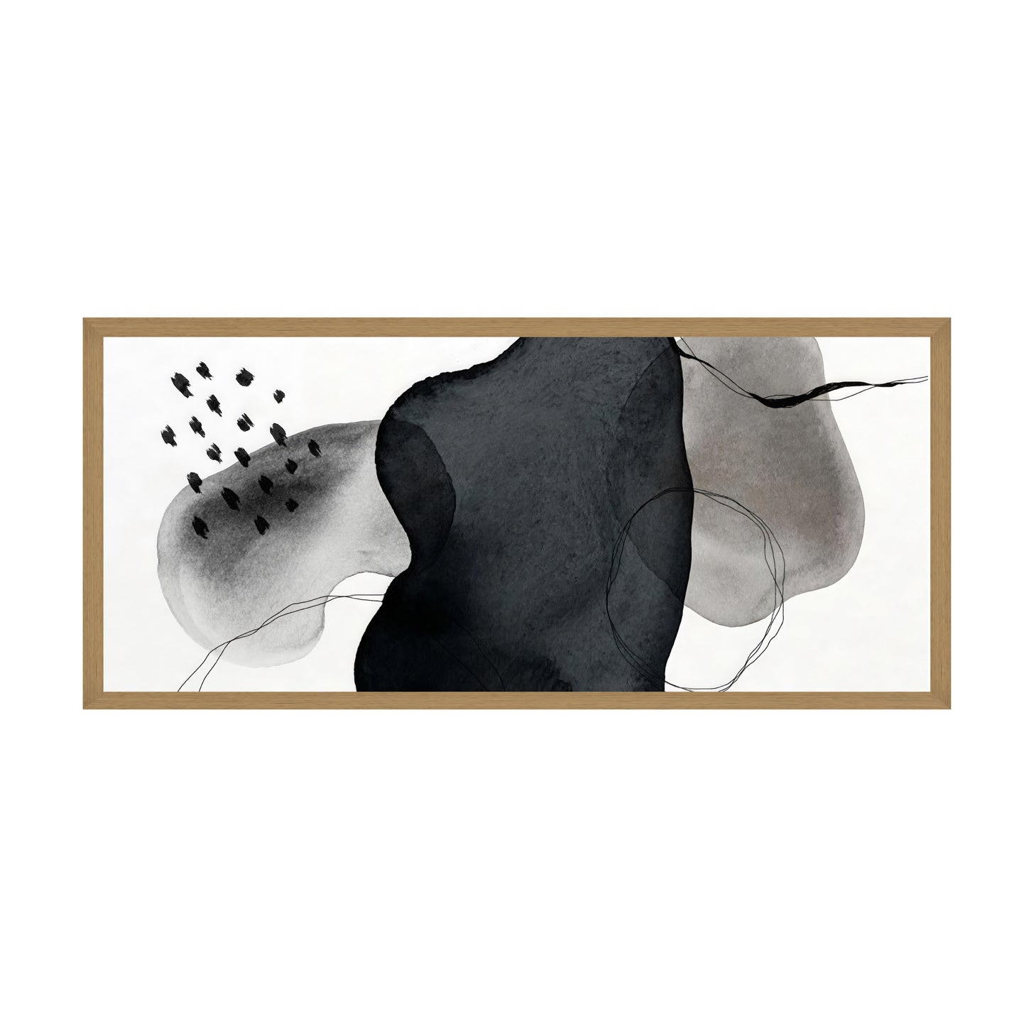 ABSTRACCIÓN MINIMALISTA EN GRISES Y NEGROS