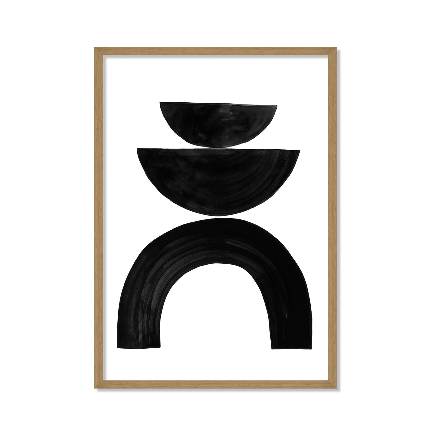 COMPOSICIÓN DE SEMICIRCULOS EN NEGRO
