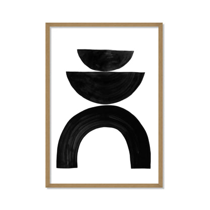 COMPOSICIÓN DE SEMICIRCULOS EN NEGRO