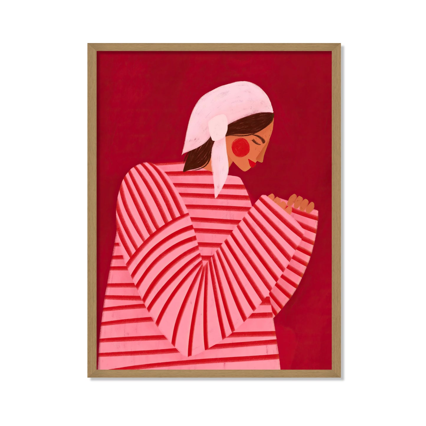 LA MUJER CON LAS RAYAS ROJAS