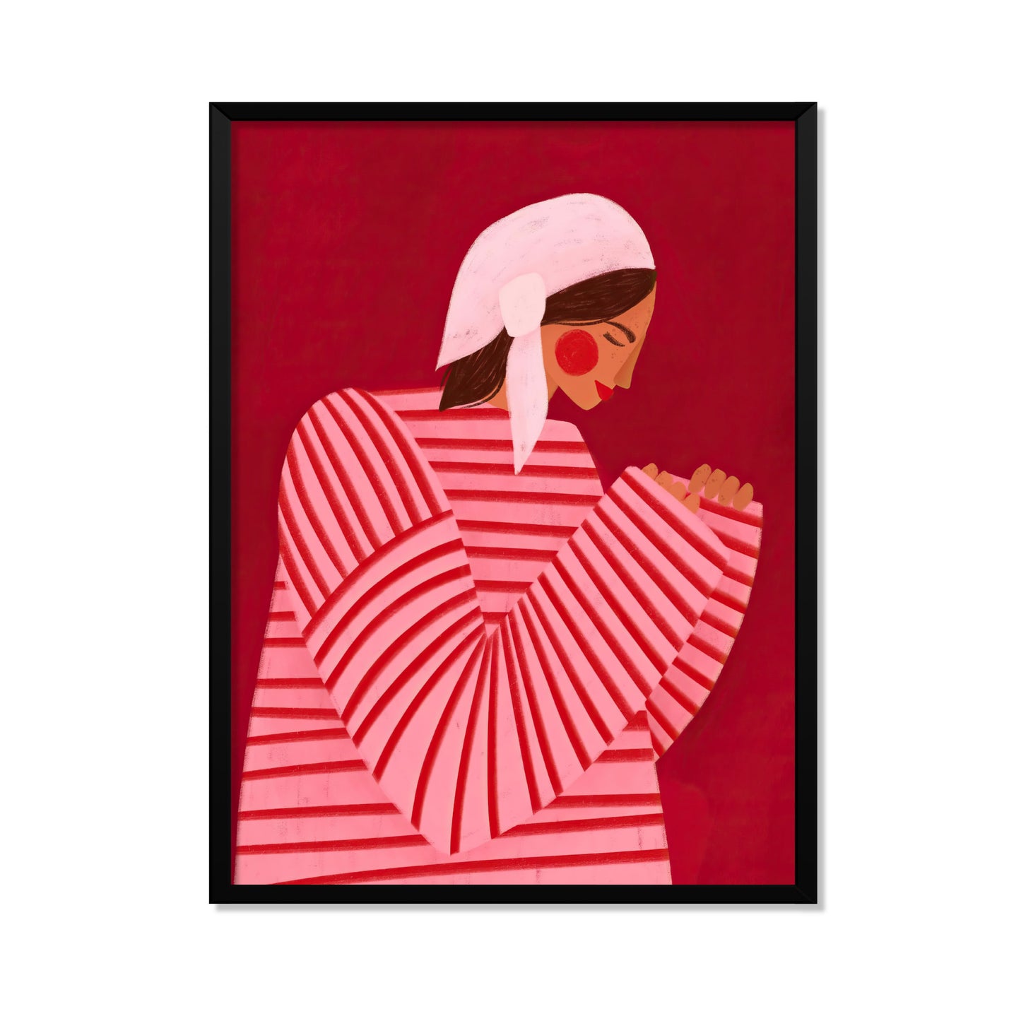 LA MUJER CON LAS RAYAS ROJAS