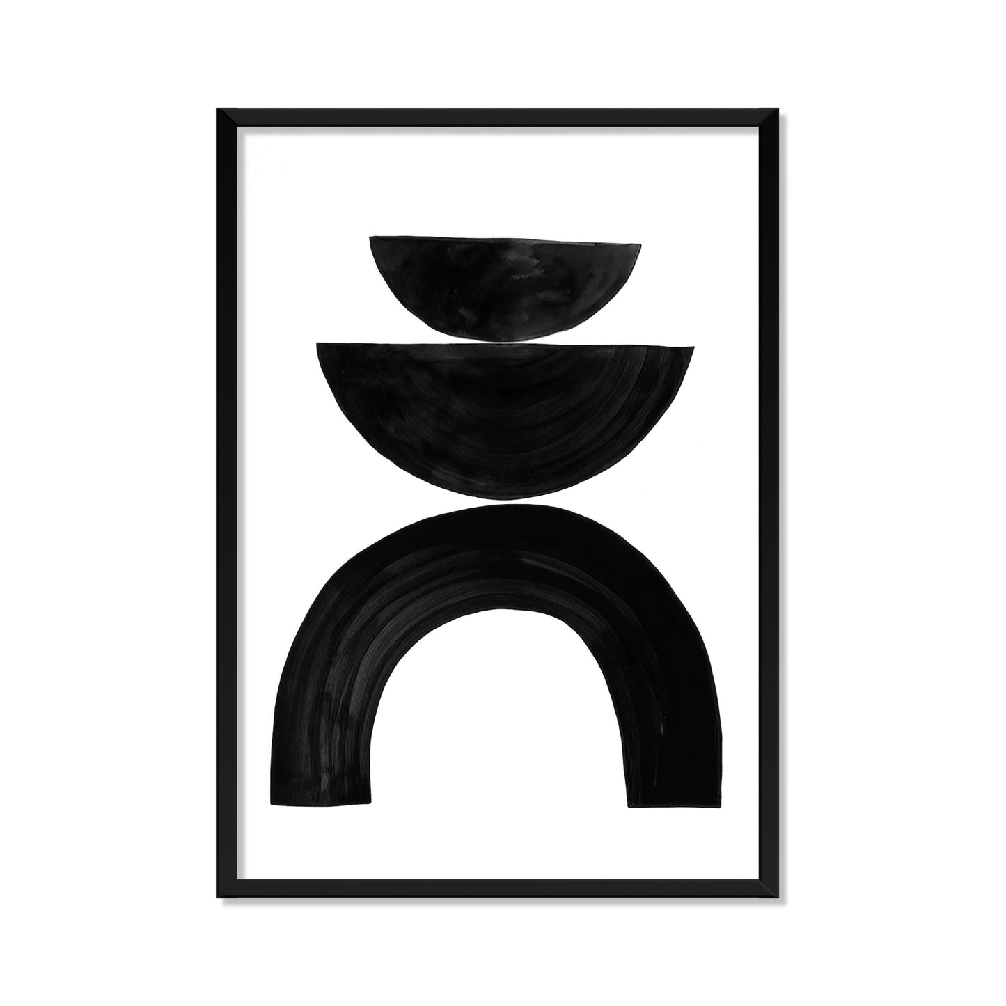 COMPOSICIÓN DE SEMICIRCULOS EN NEGRO