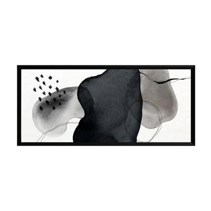 ABSTRACCIÓN MINIMALISTA EN GRISES Y NEGROS