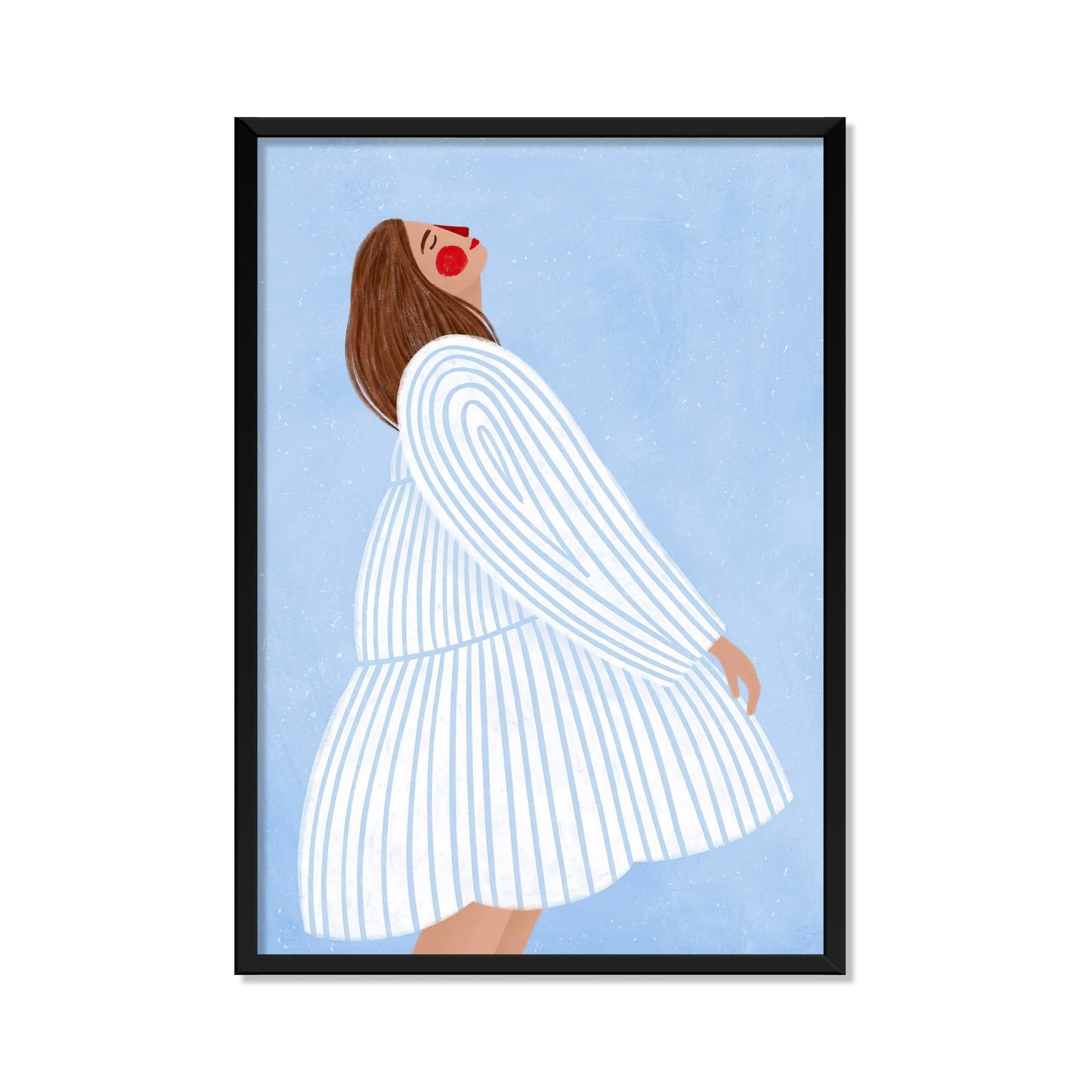 LA MUJER DE LAS RAYAS AZULES