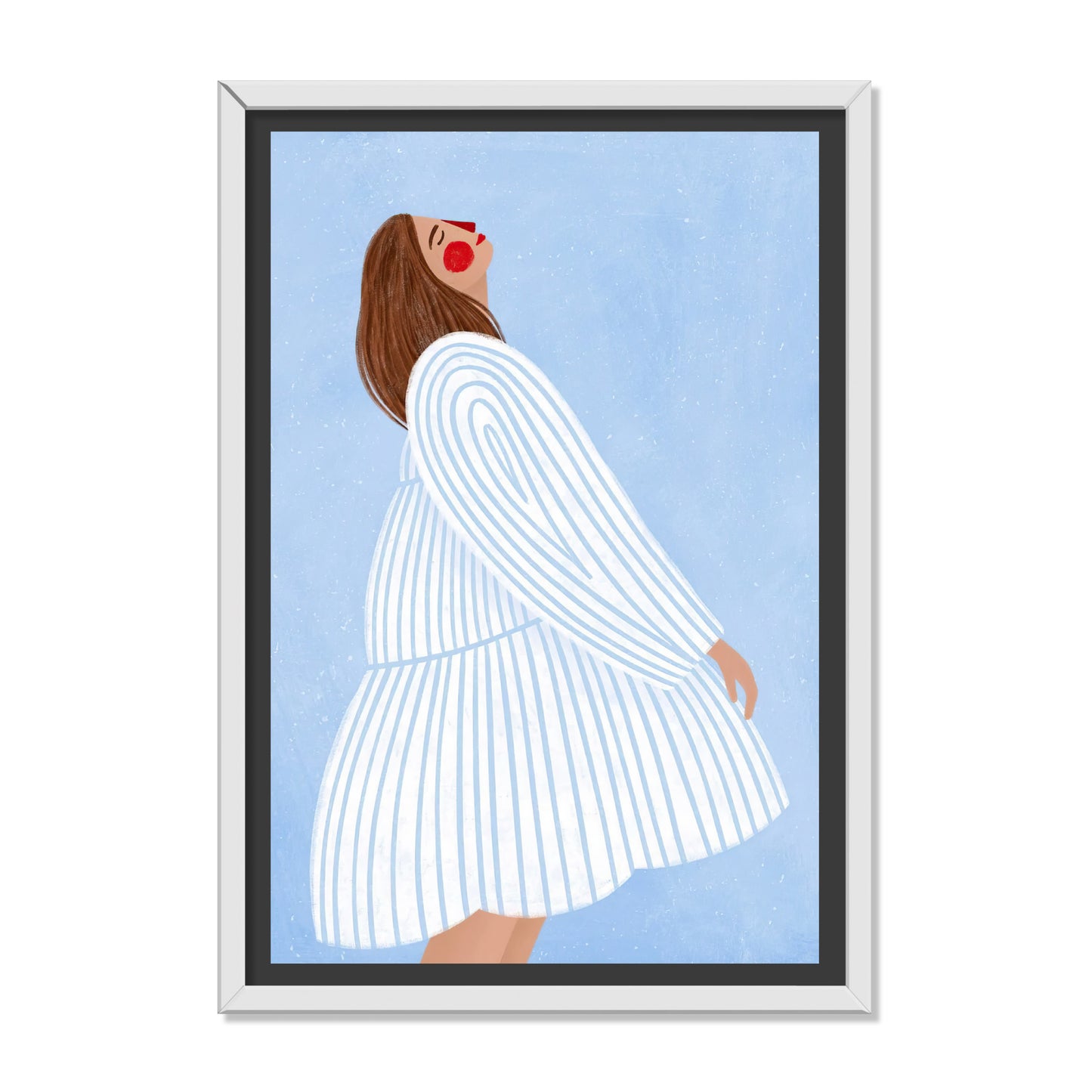LA MUJER DE LAS RAYAS AZULES
