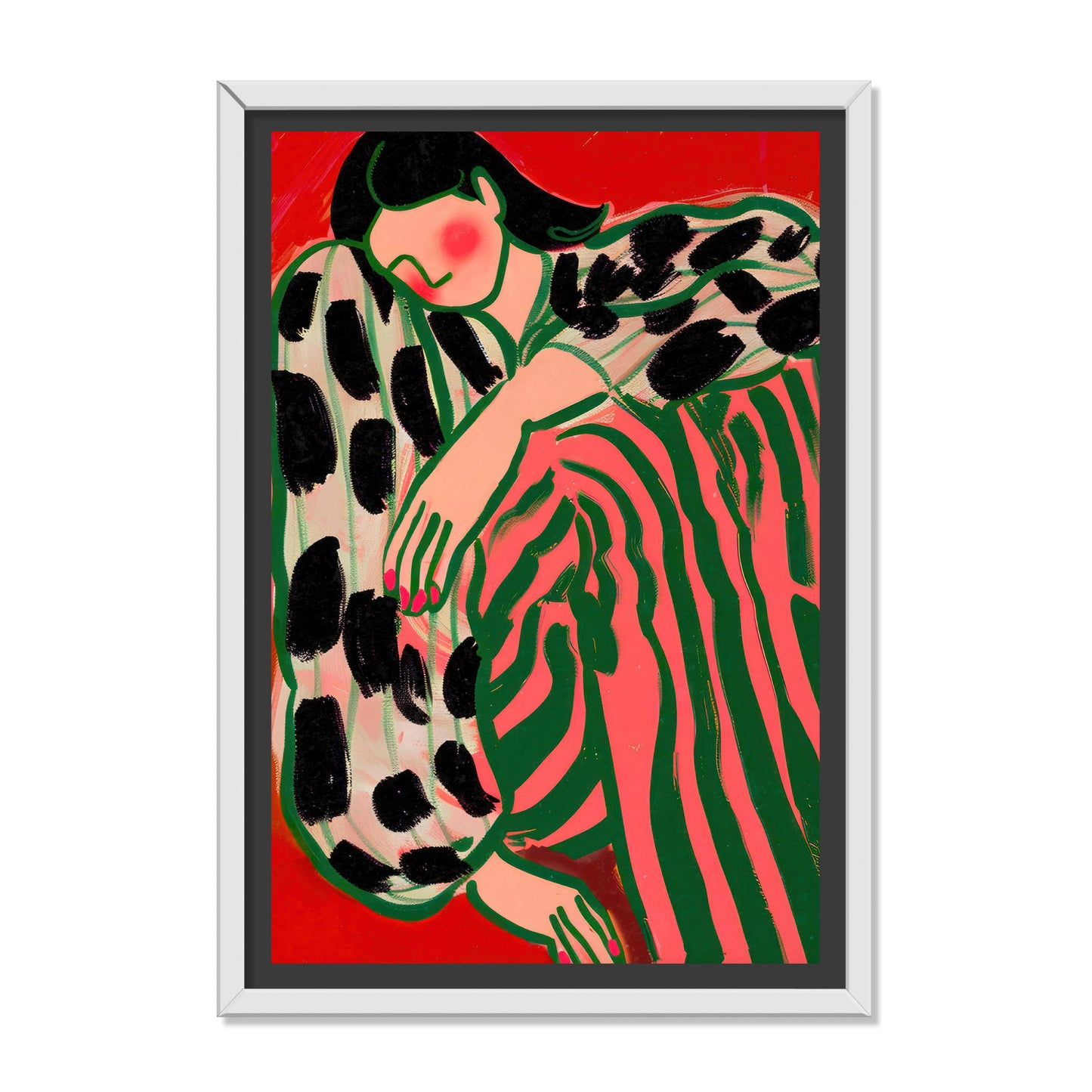 MUJER RECOSTADA