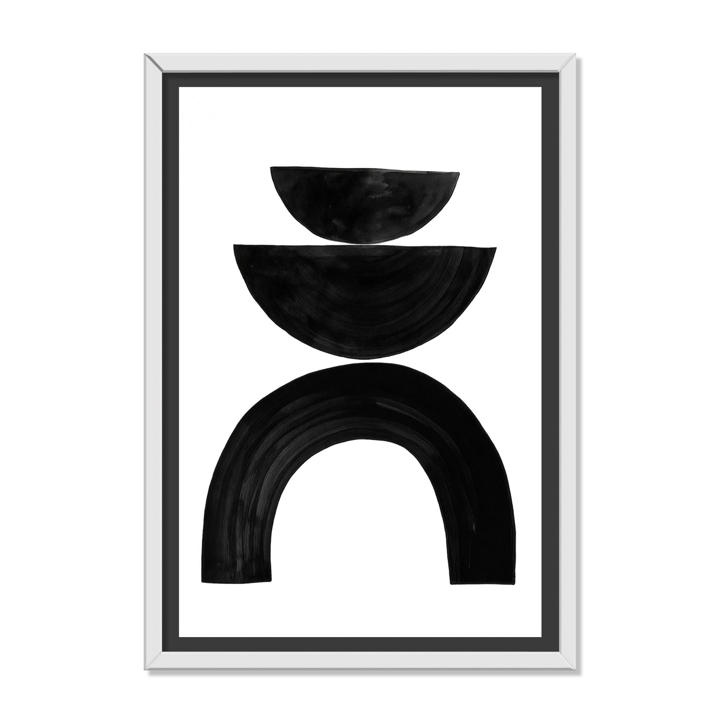 COMPOSICIÓN DE SEMICIRCULOS EN NEGRO