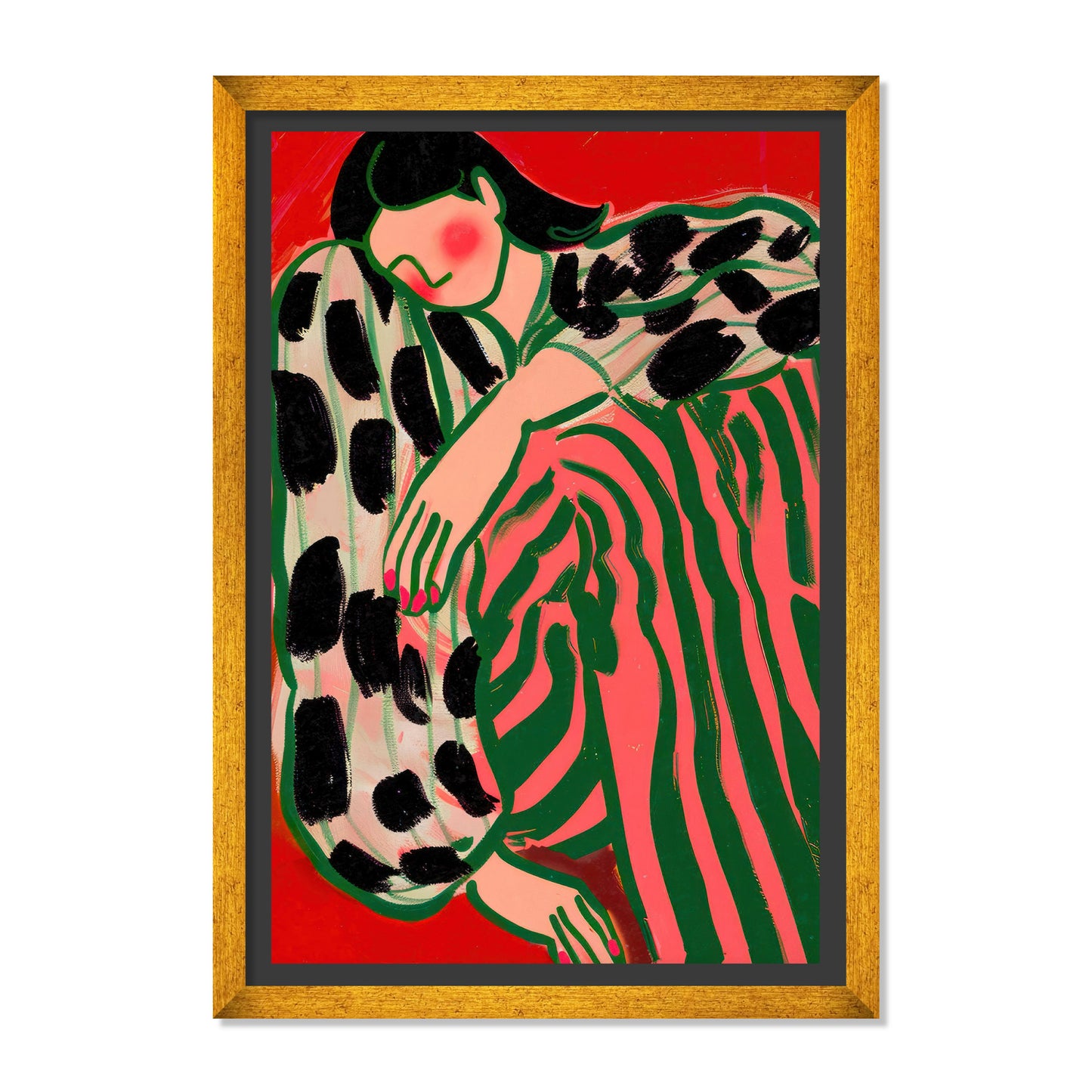 MUJER RECOSTADA
