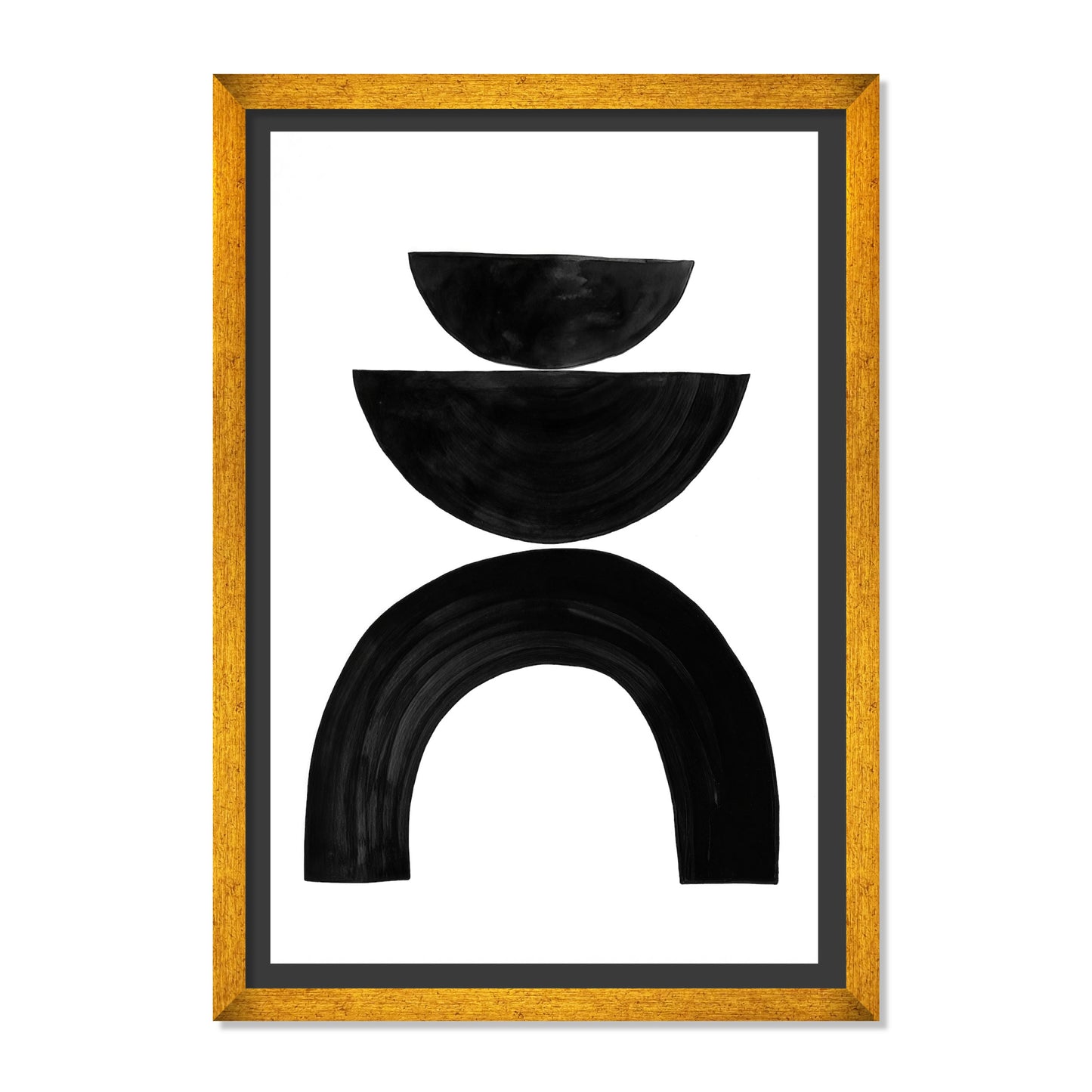 COMPOSICIÓN DE SEMICIRCULOS EN NEGRO