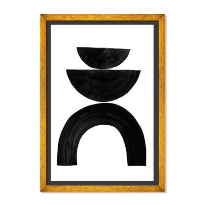COMPOSICIÓN DE SEMICIRCULOS EN NEGRO