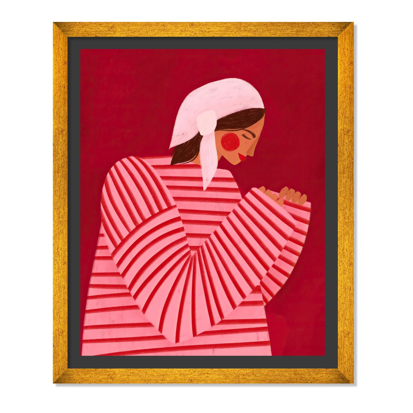 LA MUJER CON LAS RAYAS ROJAS