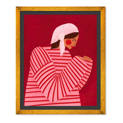 LA MUJER CON LAS RAYAS ROJAS