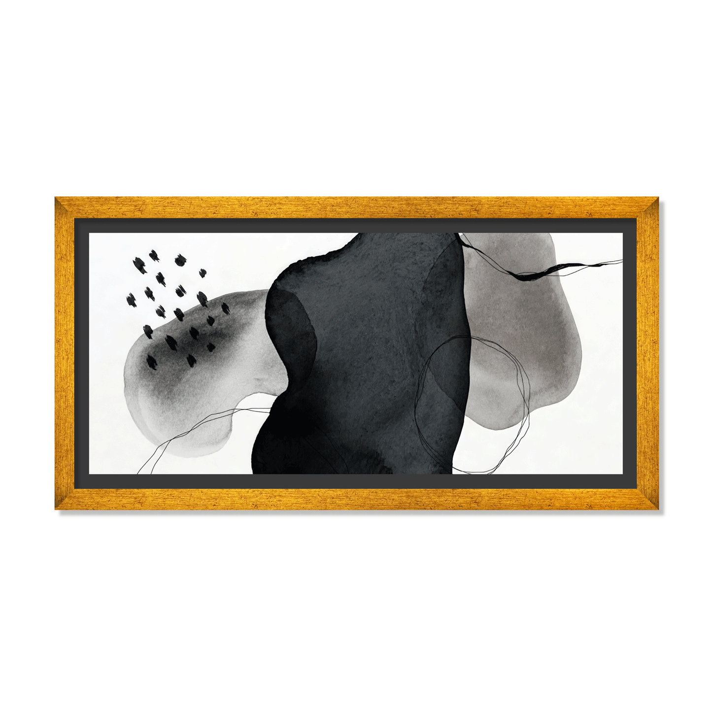ABSTRACCIÓN MINIMALISTA EN GRISES Y NEGROS