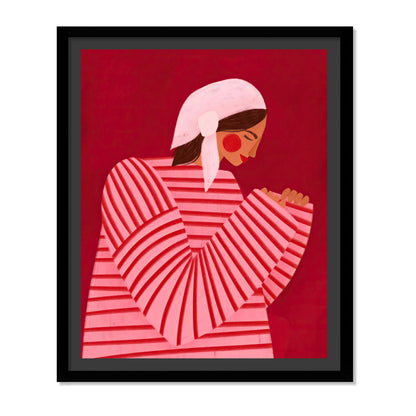 LA MUJER CON LAS RAYAS ROJAS