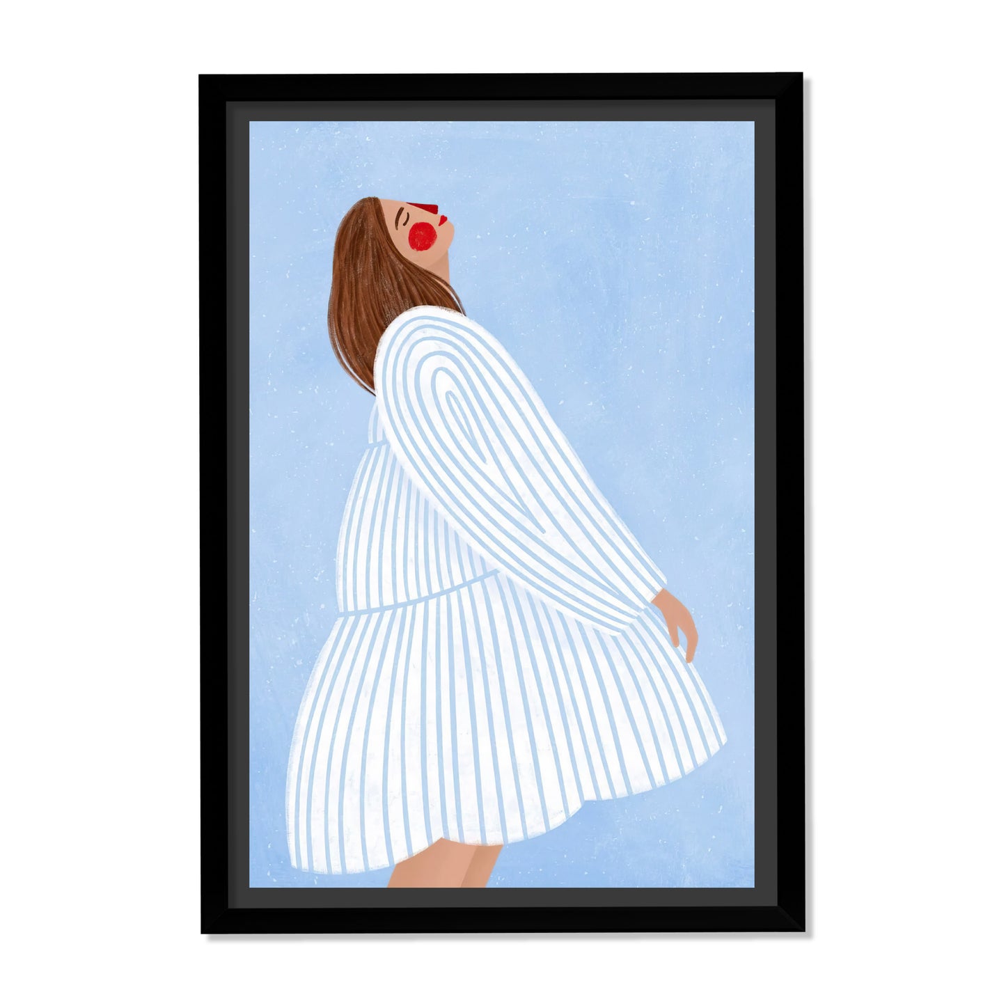 LA MUJER DE LAS RAYAS AZULES