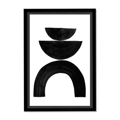 COMPOSICIÓN DE SEMICIRCULOS EN NEGRO