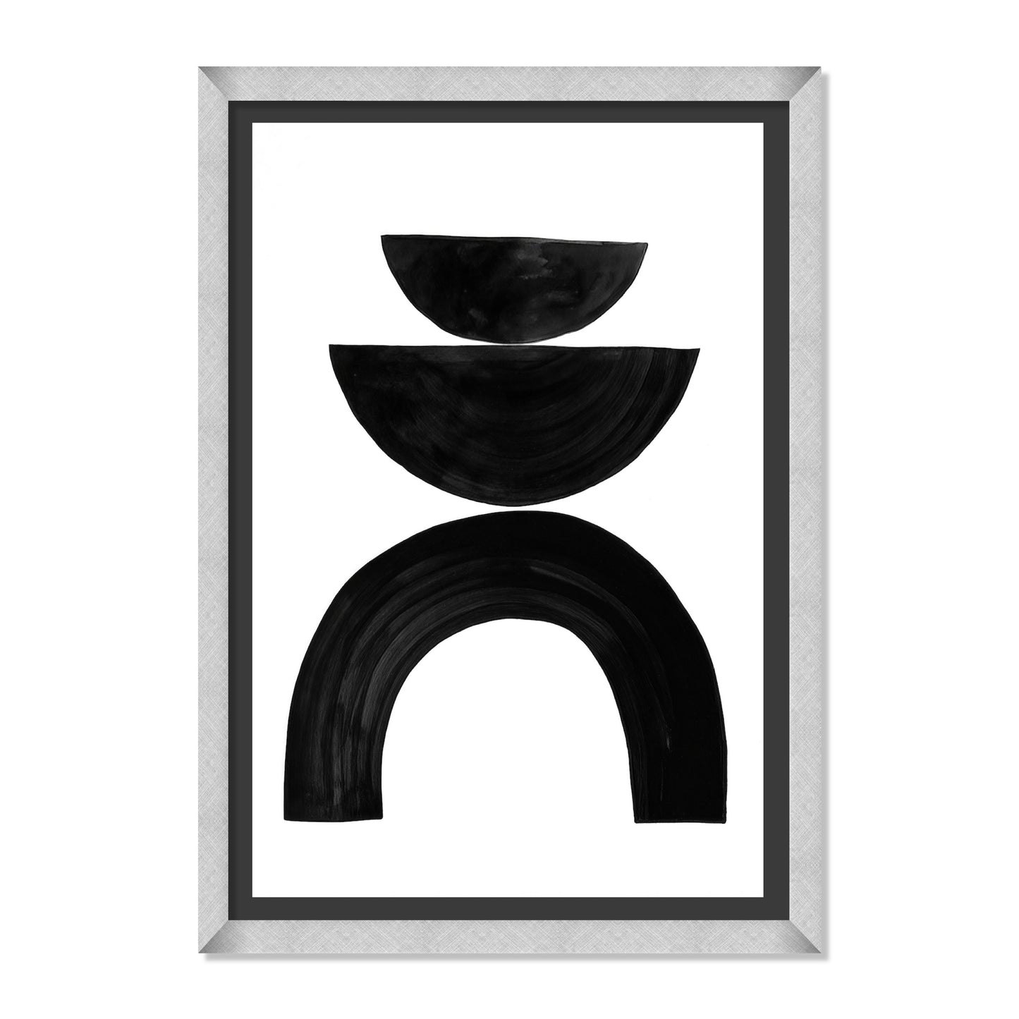 COMPOSICIÓN DE SEMICIRCULOS EN NEGRO