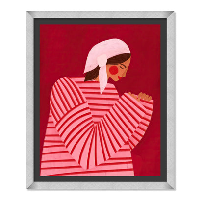 LA MUJER CON LAS RAYAS ROJAS