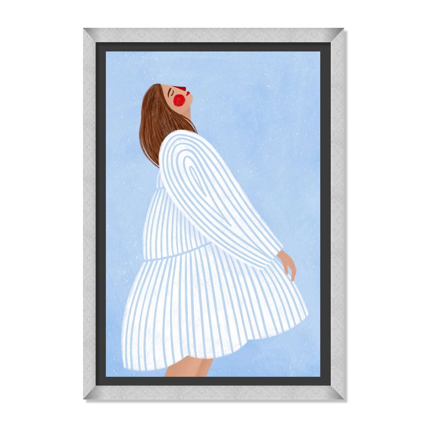 LA MUJER DE LAS RAYAS AZULES