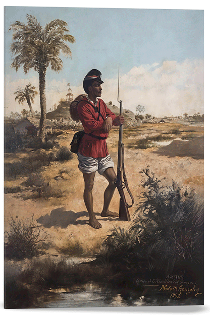 SOLDADO PARAGUAYO EN 1870