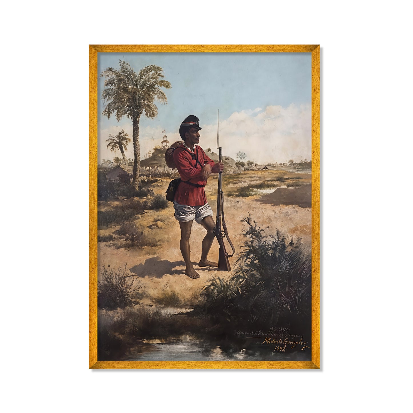 SOLDADO PARAGUAYO EN 1870