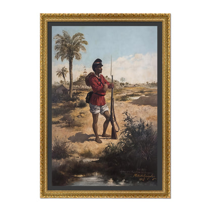 SOLDADO PARAGUAYO EN 1870