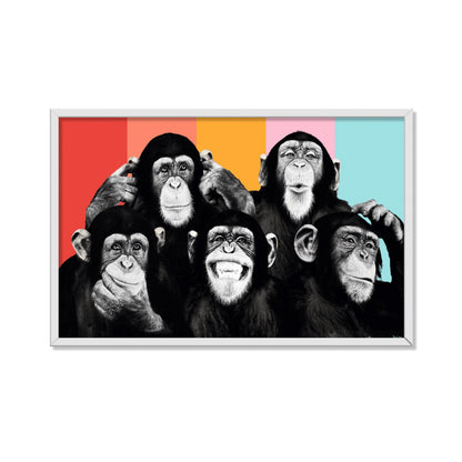 CHIMPANCÉS POP ART