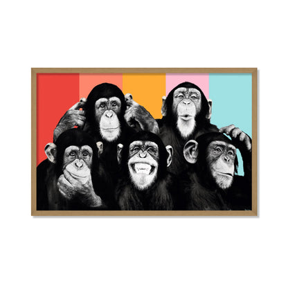 CHIMPANCÉS POP ART