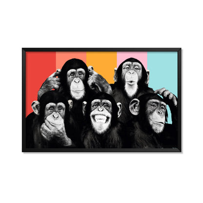 CHIMPANCÉS POP ART