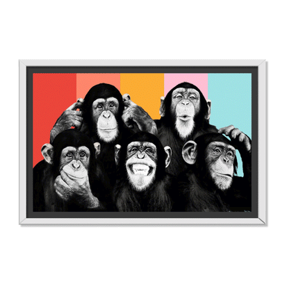 CHIMPANCÉS POP ART